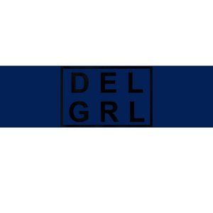 DEL GRL Delaware Girl Simple Black Design Bumper Sticker