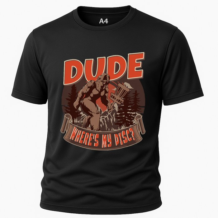 Disc Golf Dude Where's My Disc II Cooling Performance Crew T-Shirt