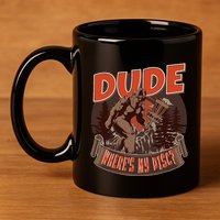 Disc Golf Dude Where's My Disc II 11oz C Handle Ceramic Mug