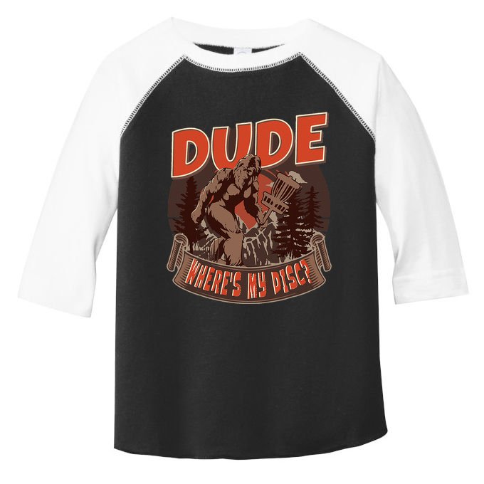 Disc Golf Dude Where's My Disc II Toddler Fine Jersey T-Shirt