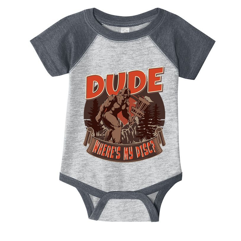 Disc Golf Dude Where's My Disc II Infant Baby Jersey Bodysuit