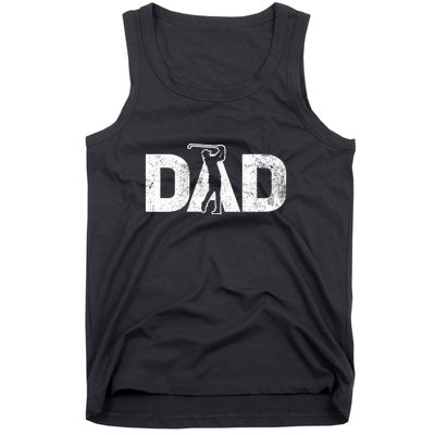 Dad Golf Daddy Golfer Gift For Father's Day Tank Top