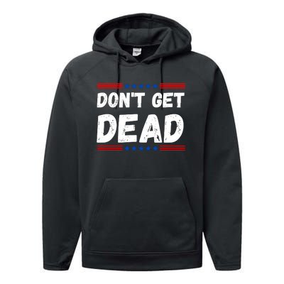 DonT Get Dead For Hunters Of Monsters Performance Fleece Hoodie