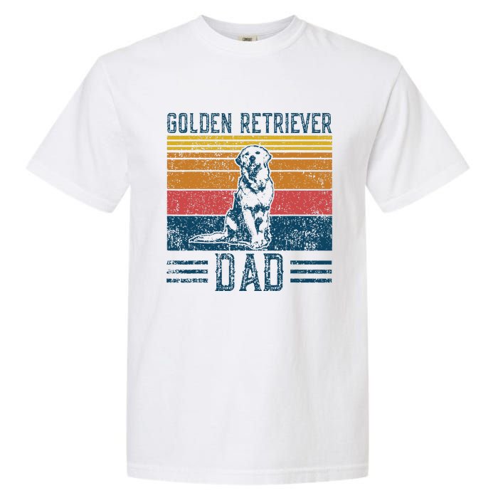 Dog Golden Dad Vintage Golden Retriever Dad Garment-Dyed Heavyweight T-Shirt