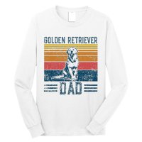 Dog Golden Dad Vintage Golden Retriever Dad Long Sleeve Shirt