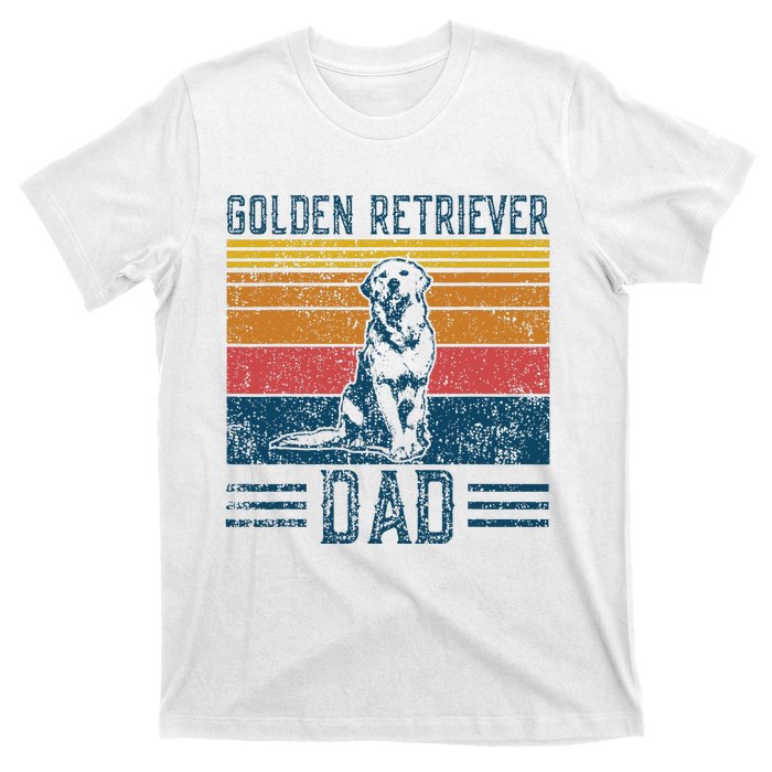 Dog Golden Dad Vintage Golden Retriever Dad T-Shirt