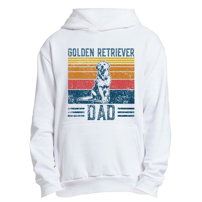 Dog Golden Dad Vintage Golden Retriever Dad Urban Pullover Hoodie