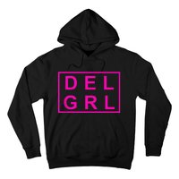 DEL GRL Delaware Girl Pink Design Hoodie