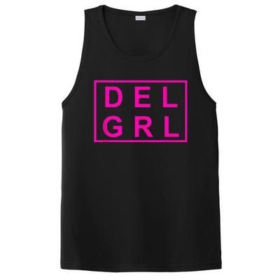 DEL GRL Delaware Girl Pink Design PosiCharge Competitor Tank