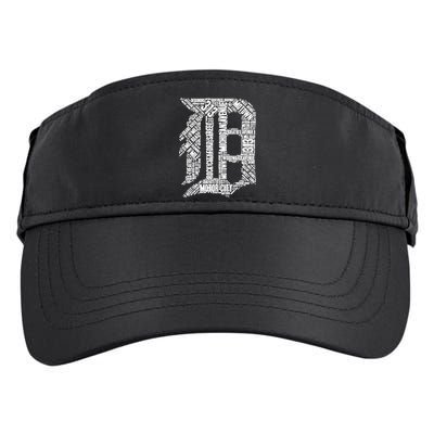 Detroit Graphic D Adult Drive Performance Visor