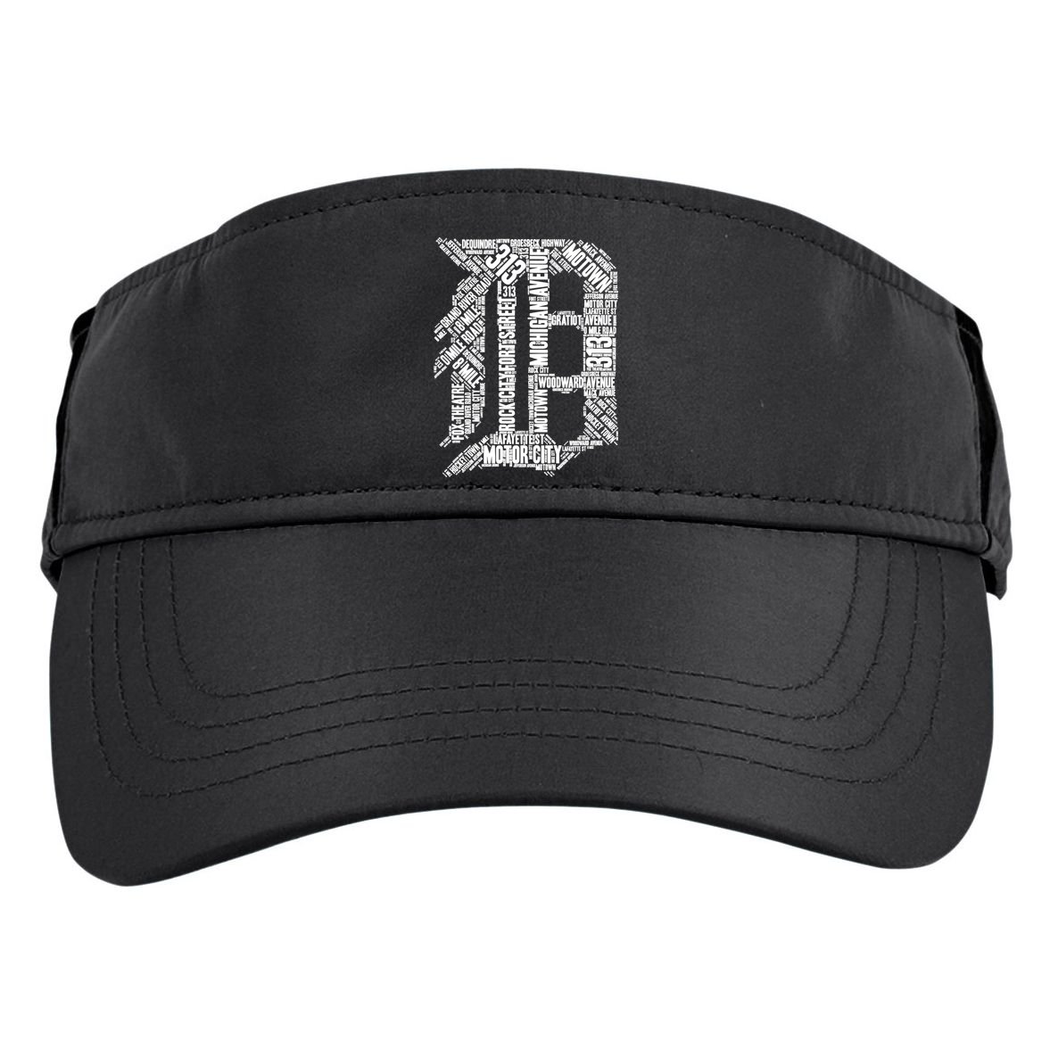 Detroit Graphic D Adult Drive Performance Visor