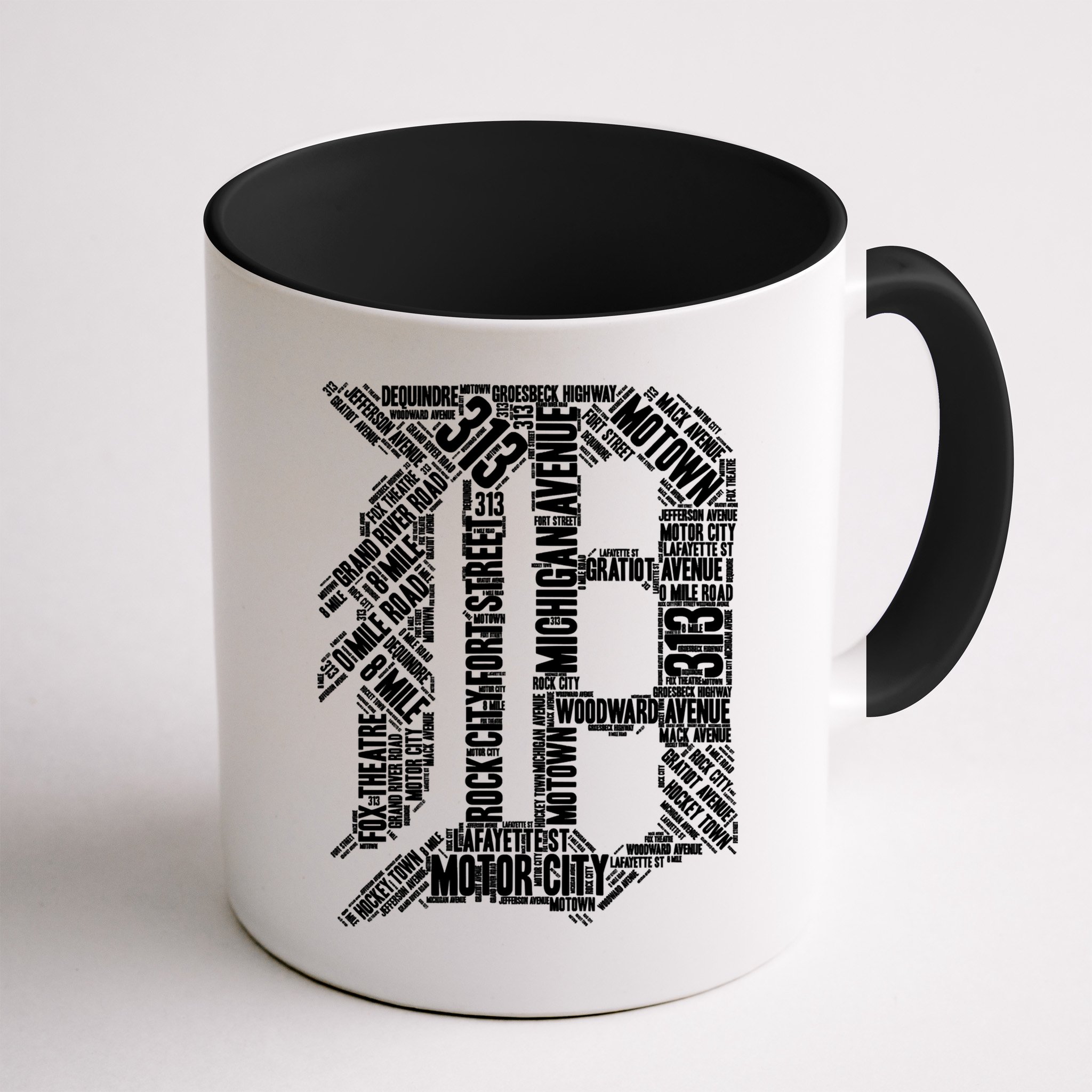 Detroit Graphic D Mug