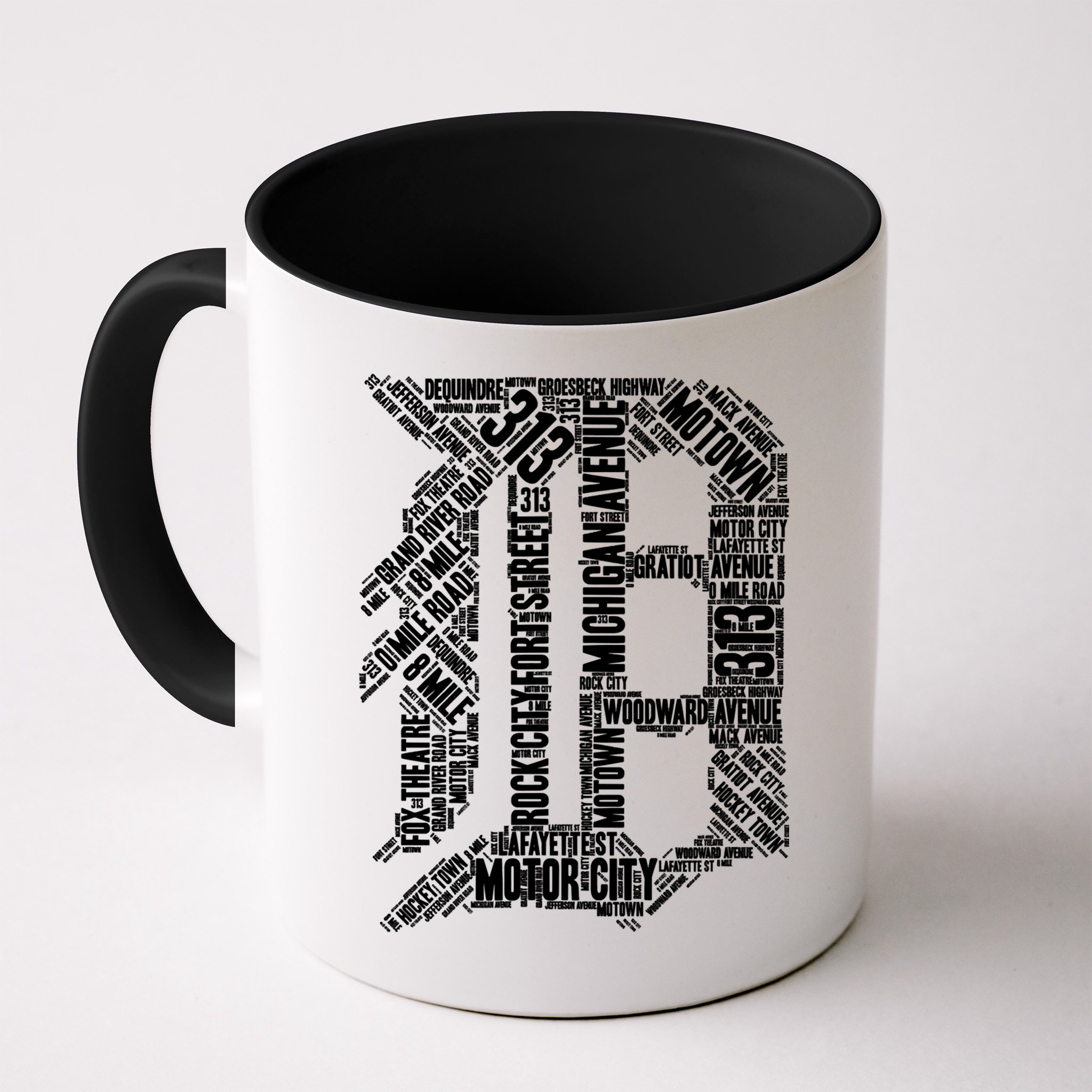 Detroit Graphic D Mug