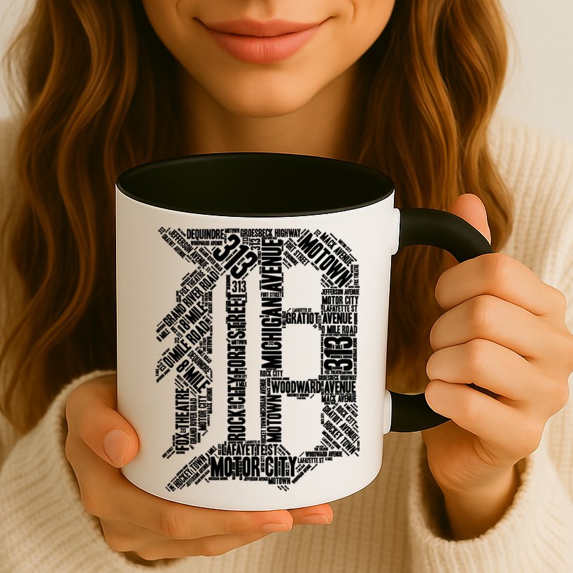 Detroit Graphic D Mug