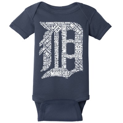 Detroit Graphic D Baby Bodysuit
