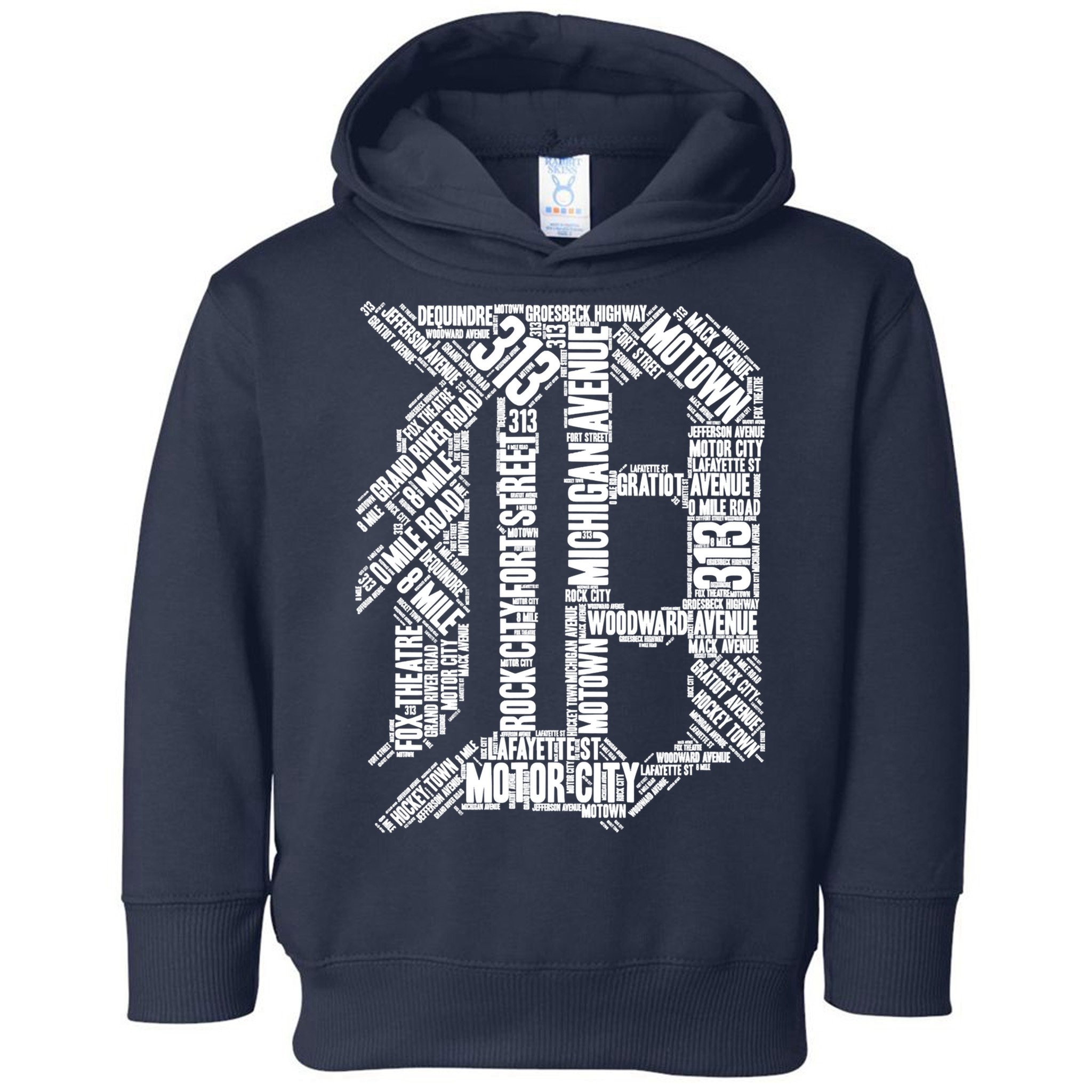Detroit Graphic D Toddler Hoodie
