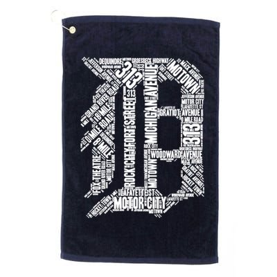 Detroit Graphic D Golf Towel