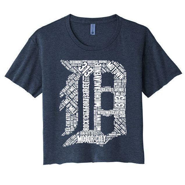 Detroit Graphic D Crop Top
