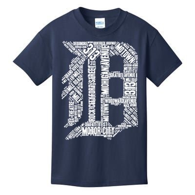 Detroit Graphic D Kids T-Shirt