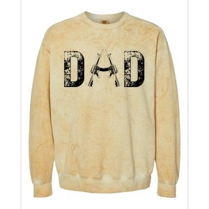 Dad Gifts DAD Military Dad Hunting Dad Father's Day Colorblast Crewneck Sweatshirt