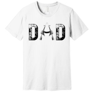 Dad Gifts DAD Military Dad Hunting Dad Father's Day Premium T-Shirt