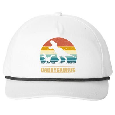 Daddysaurus Gift Dad Fathers Day Gift T Rex Dinosaur Meaningful Gift Snapback Five-Panel Rope Hat