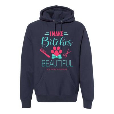 Dog Groomer Dog Grooming Outfit Funny Dog Groomer Gift Premium Hoodie