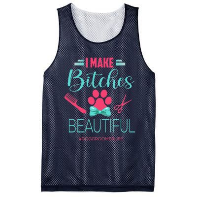 Dog Groomer Dog Grooming Outfit Funny Dog Groomer Gift Mesh Reversible Basketball Jersey Tank