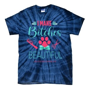 Dog Groomer Dog Grooming Outfit Funny Dog Groomer Gift Tie-Dye T-Shirt