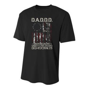 Daddd Gun Dads Against Daughters Dating Democrats Youth Performance Sprint T-Shirt