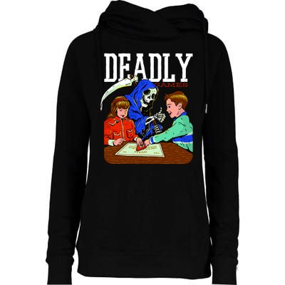 Deadly Games Womens Funnel Neck Pullover Hood