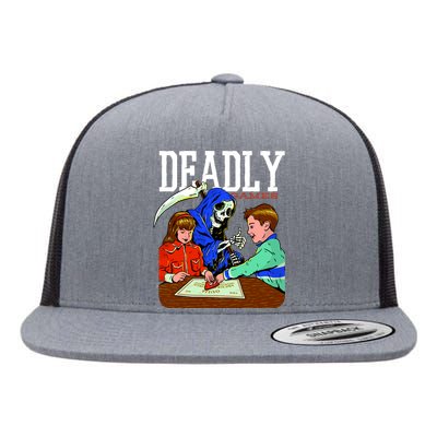 Deadly Games Flat Bill Trucker Hat