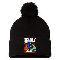 Deadly Games Pom Pom 12in Knit Beanie