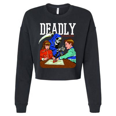 Deadly Games Cropped Pullover Crew