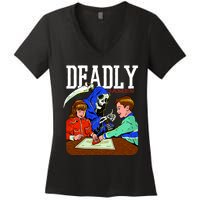 Deadly Games Women's V-Neck T-Shirt