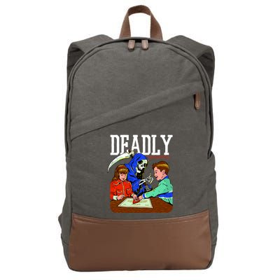 Deadly Games Cotton Canvas Backpack