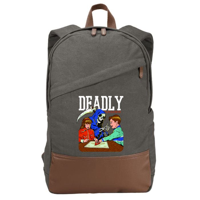 Deadly Games Cotton Canvas Backpack