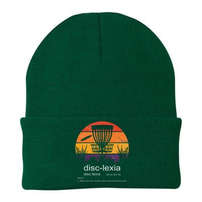 Disc Golf disclexia disc golf meme funny disc golf Knit Cap Winter Beanie