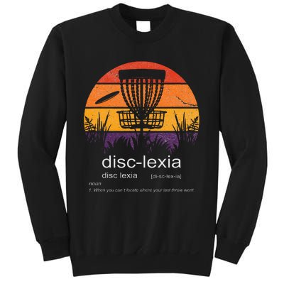 Disc Golf disclexia disc golf meme funny disc golf Sweatshirt