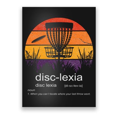 Disc Golf disclexia disc golf meme funny disc golf Poster