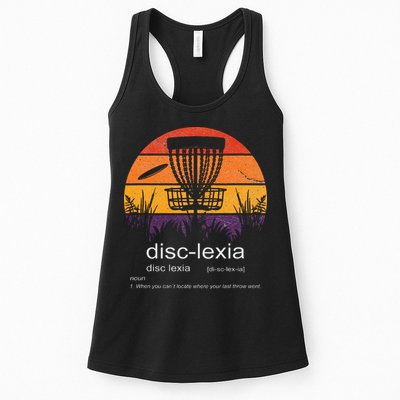 Disc Golf disclexia disc golf meme funny disc golf Womens Tank Top