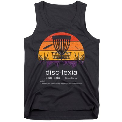 Disc Golf disclexia disc golf meme funny disc golf Tank Top