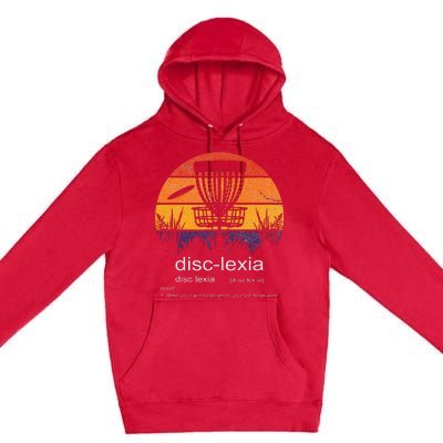 Disc Golf disclexia disc golf meme funny disc golf Premium Pullover Hoodie