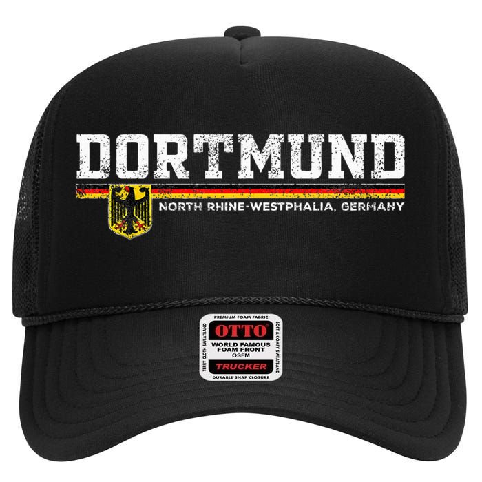 Dortmund Germany Deutschland High Crown Mesh Back Trucker Hat