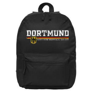 Dortmund Germany Deutschland 16 in Basic Backpack