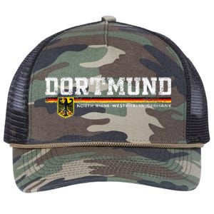 Dortmund Germany Deutschland Retro Rope Trucker Hat Cap