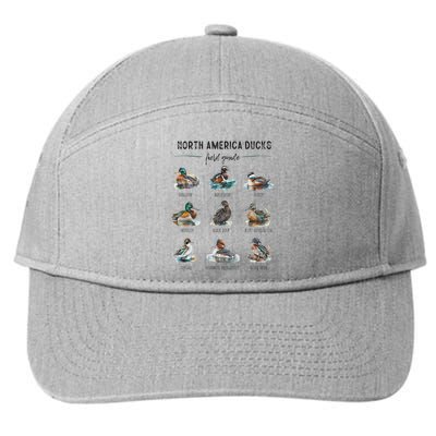 Ducks Guide Duck Lover Duck Guide Hunter Waterfowl Hunting 7-Panel Snapback Hat