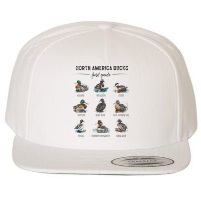 Ducks Guide Duck Lover Duck Guide Hunter Waterfowl Hunting Wool Snapback Cap