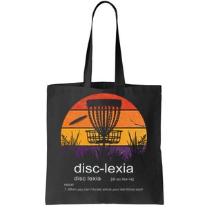 Disc Golf Disclexia Disc Golf Meme Funny Disc Golf Tote Bag