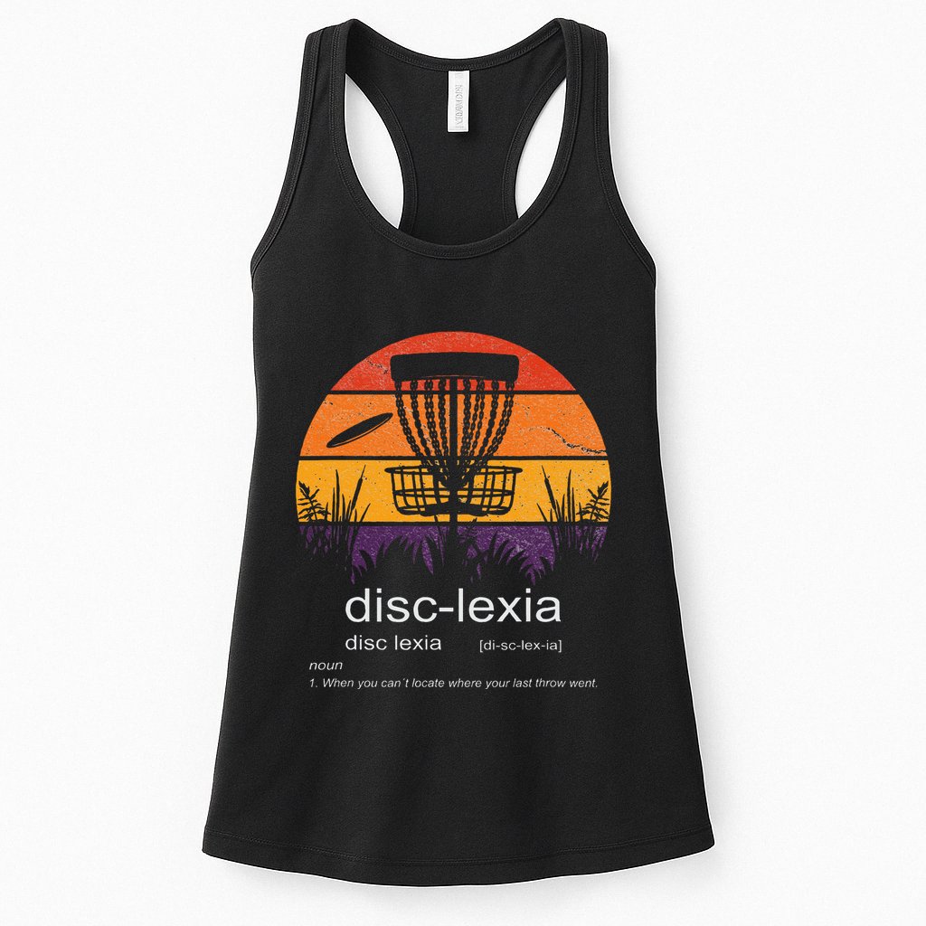 Disc Golf Disclexia Disc Golf Meme Funny Disc Golf Womens Tank Top